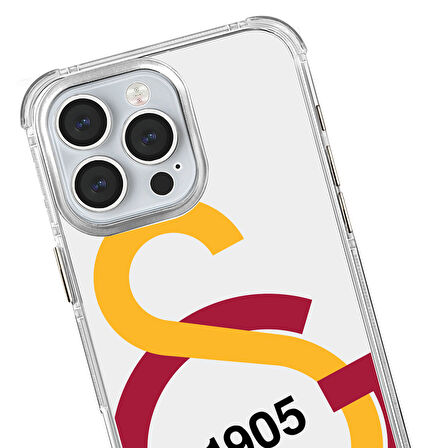 iPhone 13 Pro Max Galatasaray Büyük Logo Şeffaf Telefon Kılıfı