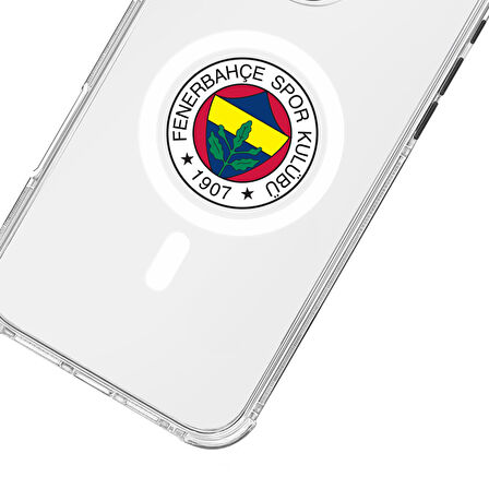 iPhone 16 Fenerbahçe Magsafe Logo Şeffaf Telefon Kılıfı