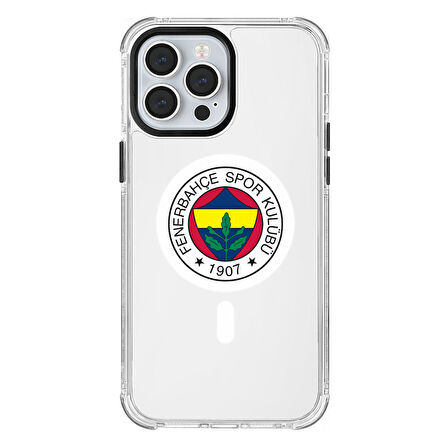 iPhone 13 Pro Max Fenerbahçe Magsafe Logo Şeffaf Telefon Kılıfı