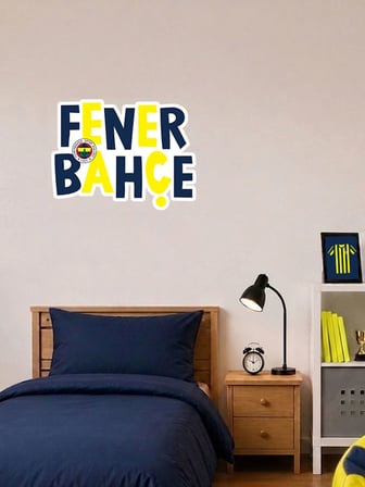Fenerbahçe Sarı Lacivert Büyük Sticker 40x50 cm