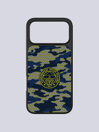 Fenerbahçe Lacivert Dijital Kamuflaj Cam Telefon Kılıfı