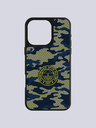 Fenerbahçe Lacivert Dijital Kamuflaj Cam Telefon Kılıfı