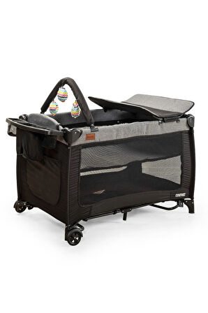 Mcn Comfier Park Yatak Sallanır Cibinlikli Oyun Parkı Beşik 70x110 Cm