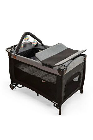 Mcn Comfier Park Yatak Sallanır Cibinlikli Oyun Parkı Beşik 70x110 Cm