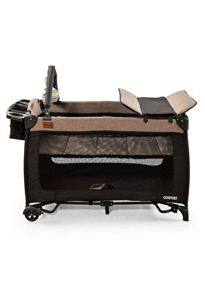 Mcn Comfier Park Yatak Sallanır Cibinlikli Oyun Parkı Beşik 70x110 Cm