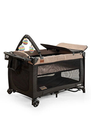 Mcn Comfier Park Yatak Sallanır Cibinlikli Oyun Parkı Beşik 70x110 Cm