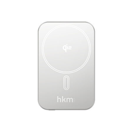 hkm tech MAG Q-ELITE Wireless 5.000 mAh 20W, Qi2, MagSafe Uyumlu Manyetik Kablosuz İnce Powerbank