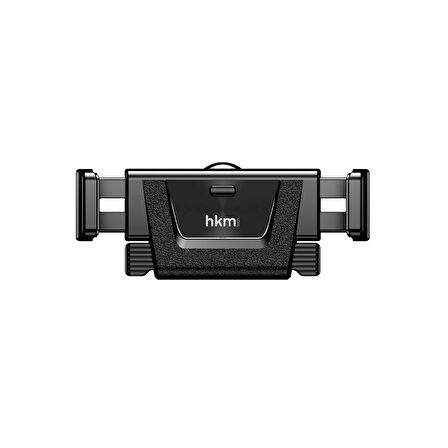 hkm tech GRIP AIR Evrensel Uyumlu, Havalandırma Tipi Kancalı Araç içi Telefon Tutucu, Siyah
