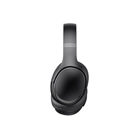 hkm tech ECLIPSE Bluetooth Kulaküstü Katlanabilir Kablosuz Kulaklık, 63 saat Batarya, TF Kart Desteği, Siyah