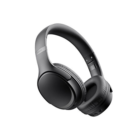 hkm tech ECLIPSE Bluetooth Kulaküstü Katlanabilir Kablosuz Kulaklık, 63 saat Batarya, TF Kart Desteği, Siyah