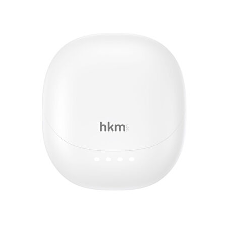 hkm tech OPUS Bluetooth V5.4, Kablosuz Kulak İçi TWS Kulaklık, ENC destekli 4 mikrofon sistemi, Beyaz