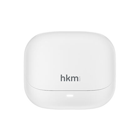 hkm tech OPUS PRO Bluetooth Kablosuz Kulakİçi TWS Kulaklık, ANC Aktif Gürültü Engelleme ve ENC Sistemi, Beyaz