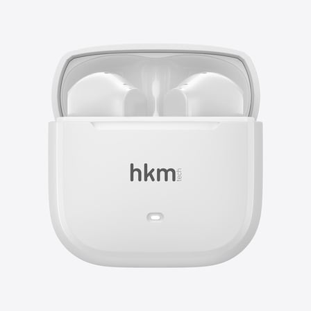 hkm tech OPUS LIFE Bluetooth Kulak İçi TWS Kulaklık, 4 Mikrofonlu ENC, 25 Saat Çalma, Beyaz