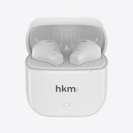 hkm tech OPUS LIFE Bluetooth Kulak İçi TWS Kulaklık, 4 Mikrofonlu ENC, 25 Saat Çalma, Beyaz
