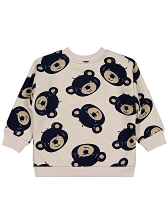 Civil Boys Ayıcık Empirme 2-5 Yaş Sweatshirt - Bej 2-3 Yaş