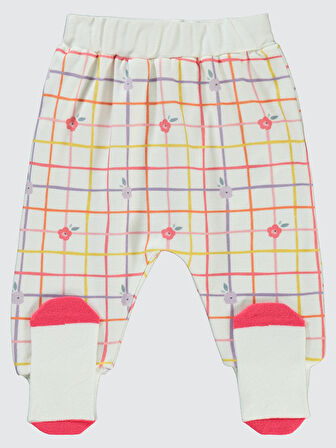 Civil Baby Kız Bebek Patikli Tek Alt 1-6 Ay Ekru