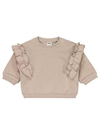 Civil Baby Fırfırlı 6-18 Ay Takım - Bej 9-12 Ay