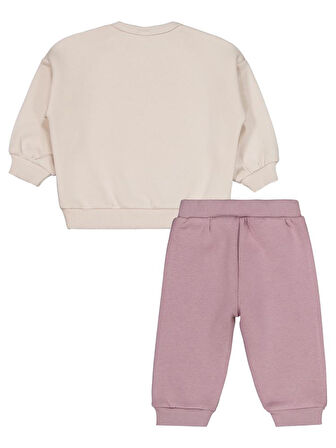 Civil Baby Dad's Princess Baskılı 6-18 Ay Takım - Bej 6-9 Ay