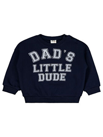 Civil Baby Dad's Little Dude  6-18 Ay Takım - Lacivert 18-24 Ay