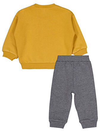 Civil Baby Dad's Little Dude  6-18 Ay Takım - Hardal 12-18 Ay