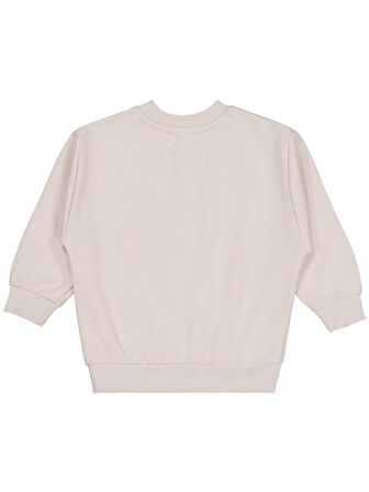 Civil Boys 96 College Nakışlı 2-5 Yaş Sweatshirt - Bej 2-3 Yaş