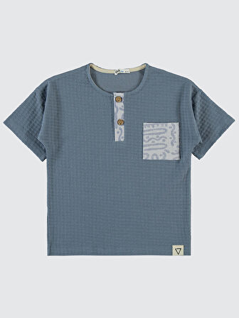 Civil Boys Erkek Çocuk Tişört 6-9 Yaş İndigo