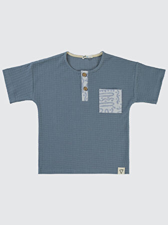 Civil Boys Erkek Çocuk Tişört 6-9 Yaş İndigo