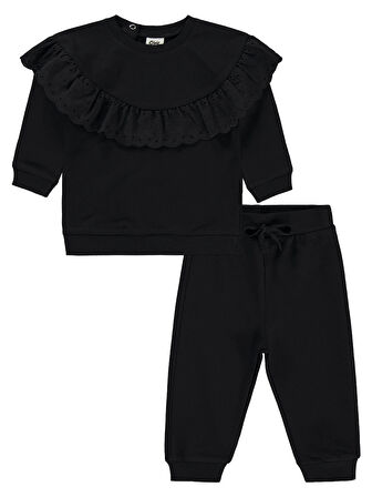 Civil Baby Kız Bebek Takım 6-18 Ay Siyah