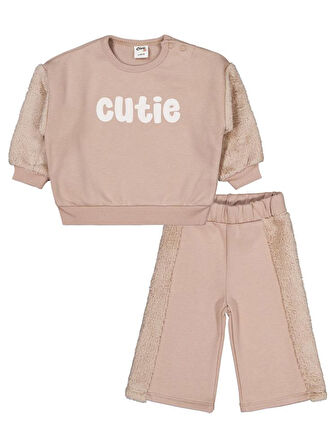 Civil Baby Cutie Baskılı 6-18 Ay Takım - Bej 9-12 Ay