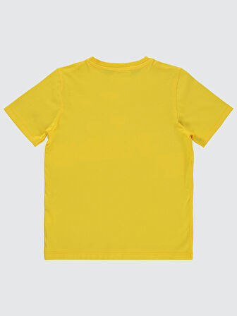 Süperman Erkek Çocuk Tişört 6-9 Yaş Sarı