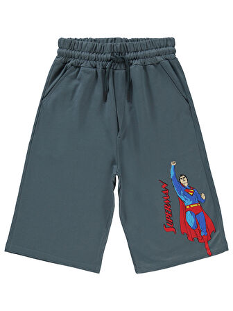 Süperman Erkek Çocuk Kapri 10-13 Yaş Antrasit