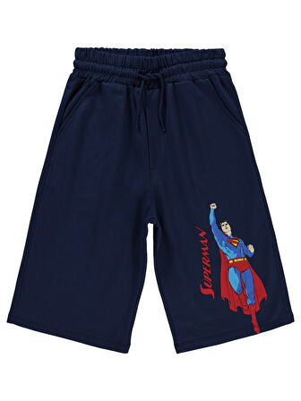 Süperman Erkek Çocuk Kapri 10-13 Yaş Lacivert