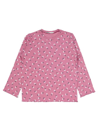 Civil Girls Çiçek Desenli 6-9 Yaş Pijama Takımı - Pembe