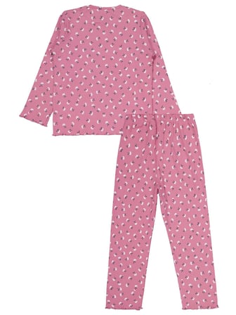 Civil Girls Çiçek Desenli 10-13 Yaş Pijama Takımı - Pembe