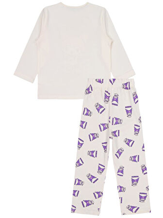 Kuromi 2-5 Yaş Pijama Takımı - Ekru 3-4 Yaş