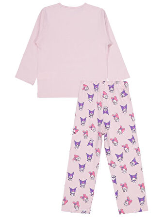 Kuromi 2-5 Yaş Pijama Takımı - Pembe 3-4 Yaş