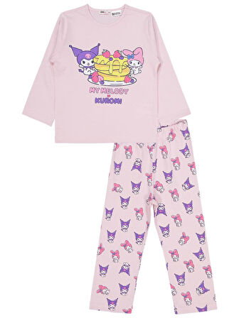 Kuromi 2-5 Yaş Pijama Takımı - Pembe 3-4 Yaş