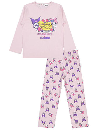 Kuromi 6-9 Yaş Pijama Takımı - Pembe 6-7 Yaş