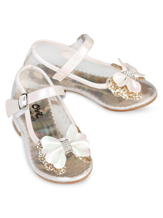 Civil Kız Çocuk Babet Ayakkabı 31-35 Numara Sedef