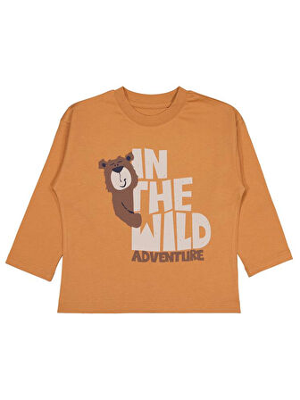 Civil Boys In The Wıld Baskılı 2-5 Yaş Sweatshirt - Turuncu3-4 Yaş
