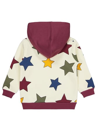 Civil Boys Renkli Yıldız Baskılı 2-5 Yaş Sweatshirt - Bordo3-4 Yaş