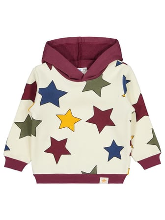 Civil Boys Renkli Yıldız Baskılı 2-5 Yaş Sweatshirt - Bordo5-6 Yaş
