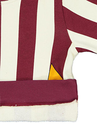 Civil Boys Çizgili Yıldız Baskılı 2-5 Yaş Sweatshirt - Bordo4-5 Yaş