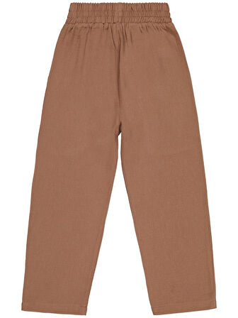 Civil Boys Yandan Cepli 6-9 Yaş Pantolon - Kahverengi 9-10 Yaş