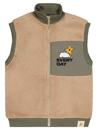 Civil Boys Every Day Baskılı 6-9 Yaş Yelek - Haki 8-9 Yaş
