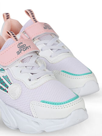 Civil Sport Kız Çocuk Spor Ayakkabı 26-30 Numara Beyaz-Pembe