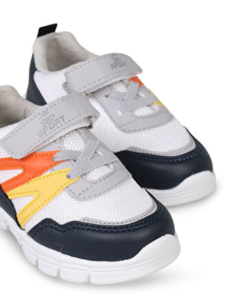 Civil Sport Erkek Çocuk Spor Ayakkabı 22-25 Numara Beyaz-Sarı 