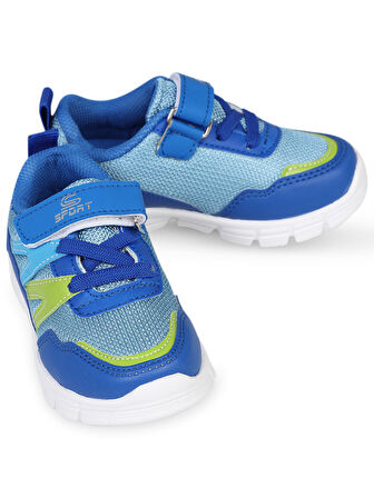 Civil Sport Erkek Çocuk Spor Ayakkabı 22-25 Numara Saks-Yeşil