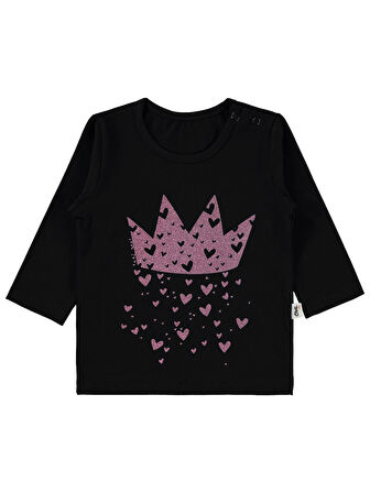 Civil Baby Kız Bebek Sweatshirt 6-18 Ay Siyah