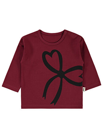 Civil Baby Kız Bebek Sweatshirt 6-18 Ay Koyu Bordo